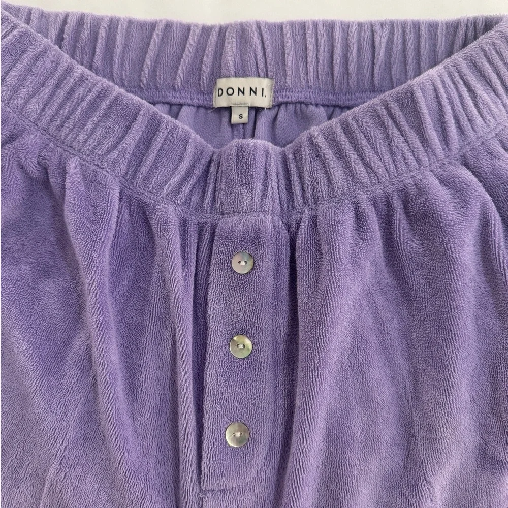 Donni Terry Henley Sweatpants in Size S - Picture 4 of 4